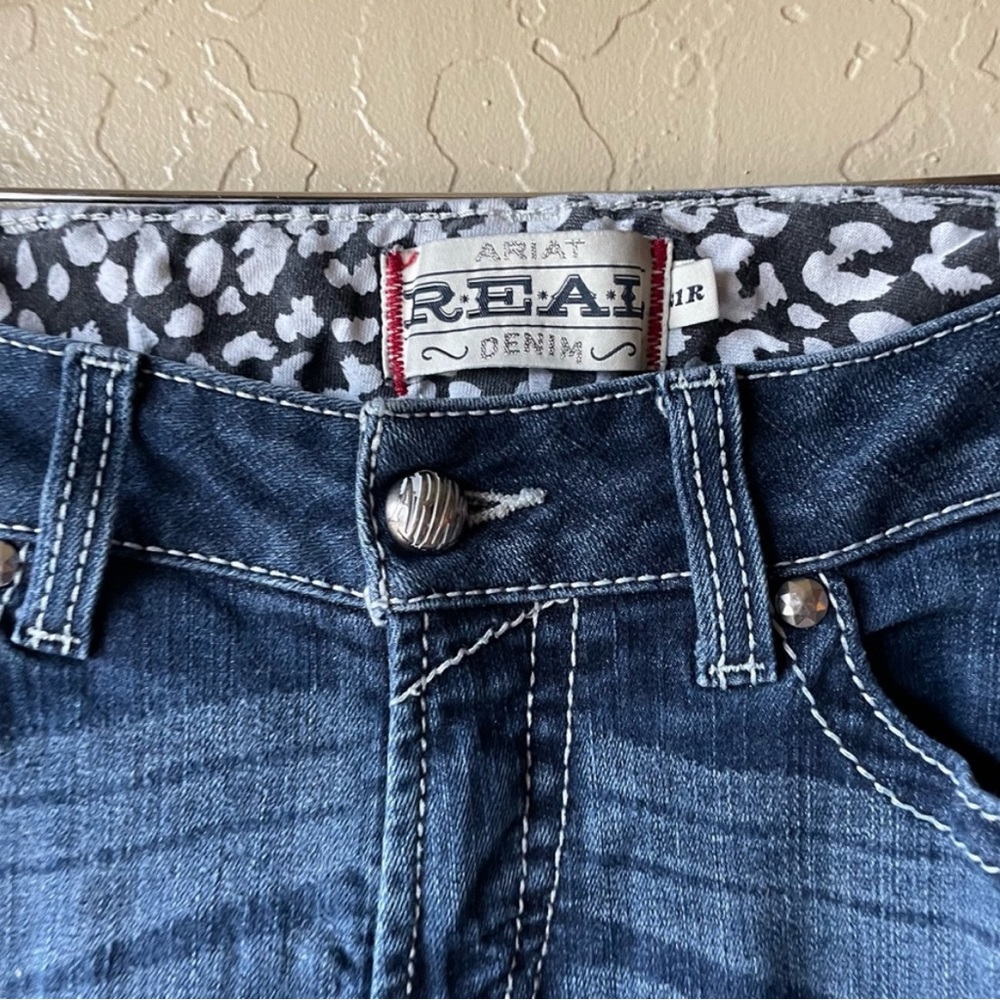 Ariat REAL Denim Whipstitch Riding Bootcut Jeans 31R - Picture 3 of 12